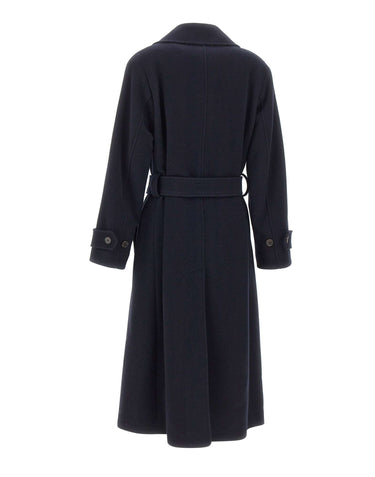 PAUL SMITH Cappotto cocoon in misto lana BLUE Donna 