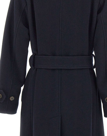 PAUL SMITH Cappotto cocoon in misto lana BLUE Donna 