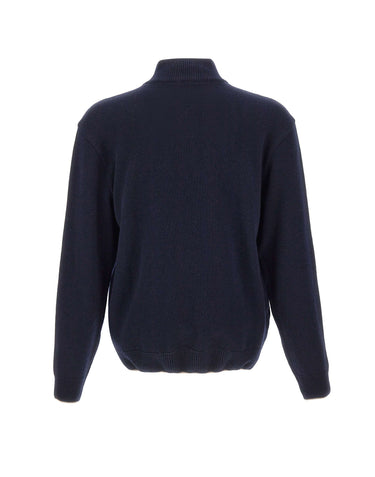 PAUL&SHARK Maglia in lana e cashmere a mezza zip BLUE Uomo 