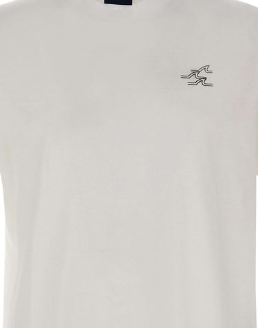 T-shirt in cotone con logo 16311627 965 PAUL&SHARK 