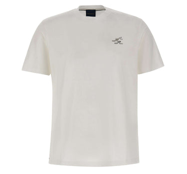 T-shirt in cotone con logo 16311627 965 PAUL&SHARK 
