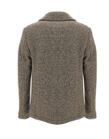 PAUL&SHARK Cappotto doppiopetto in lana chevron BROWN Uomo 