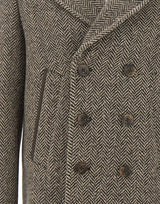 PAUL&SHARK Cappotto doppiopetto in lana chevron BROWN Uomo 