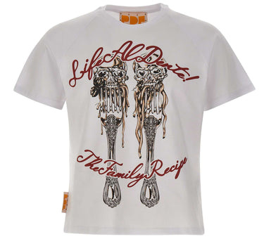 PDF T-shirt "The New Skini Barti Life Al Dente" WHITE Uomo 