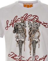 PDF T-shirt "The New Skini Barti Life Al Dente" WHITE Uomo 