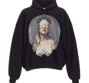 PDF Felpa con cappuccio "Mi Fortuna" BLACK Uomo 