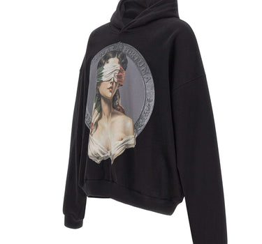 PDF Felpa con cappuccio "Mi Fortuna" BLACK Uomo 