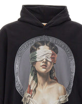 PDF Felpa con cappuccio "Mi Fortuna" BLACK Uomo 
