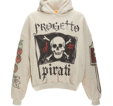 PDF Felpa con cappuccio "Mi Pirate" GREY Uomo 