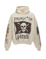 PDF Felpa con cappuccio "Mi Pirate" GREY Uomo 