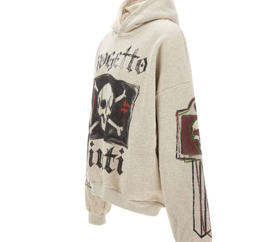 PDF Felpa con cappuccio "Mi Pirate" GREY Uomo 