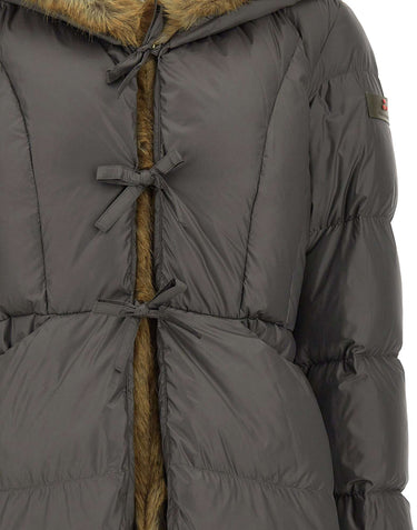 PEUTEREY Piumino "Vertis MQN Ecofur" GREEN Donna 
