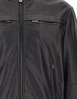 PEUTEREY Giacca in pelle "Sands Le TTP" BLACK Uomo 