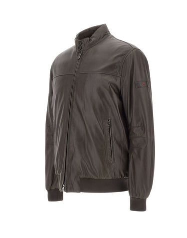 PEUTEREY Giacca in pelle "Fionia TT" BROWN Uomo 