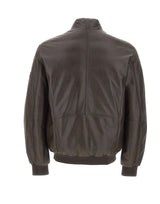 PEUTEREY Giacca in pelle "Fionia TT" BROWN Uomo 