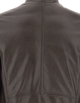PEUTEREY Giacca in pelle "Fionia TT" BROWN Uomo 