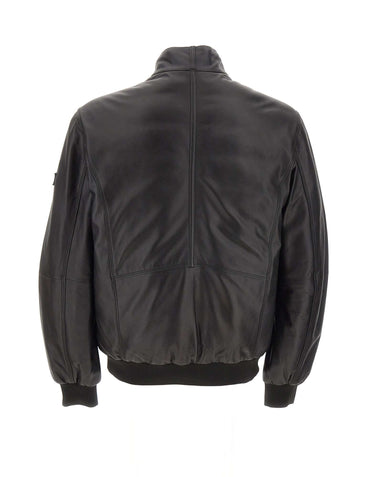 PEUTEREY Giacca in pelle "Fionia TT" BLACK Uomo 