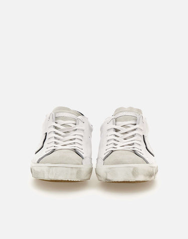 PHILIPPE MODEL PARIS Sneakers "Low Basic" WHITE Uomo 