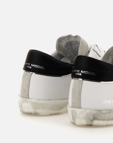 PHILIPPE MODEL PARIS Sneakers "Low Basic" WHITE Uomo 