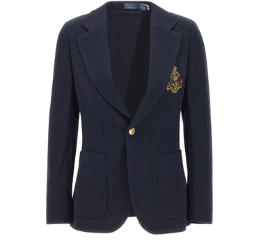 POLO RALPH LAUREN Blazer con stemma ricamato BLUE Donna 