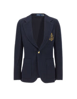 POLO RALPH LAUREN Blazer con stemma ricamato BLUE Donna 