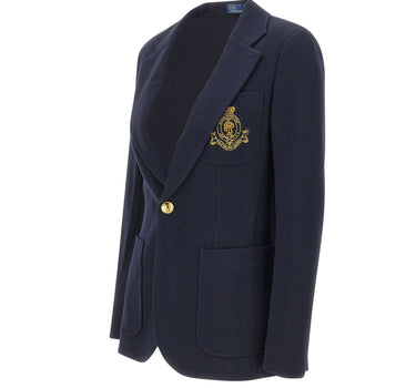 POLO RALPH LAUREN Blazer con stemma ricamato BLUE Donna 