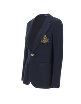POLO RALPH LAUREN Blazer con stemma ricamato BLUE Donna 