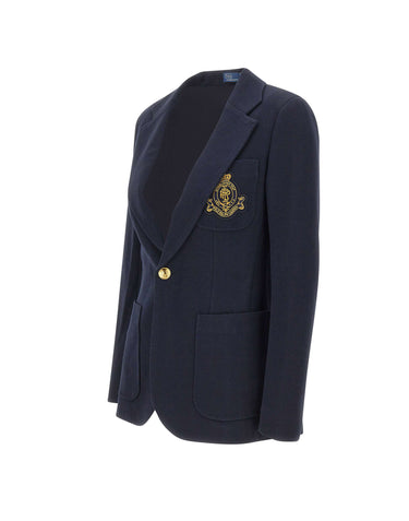 POLO RALPH LAUREN Blazer con stemma ricamato BLUE Donna 