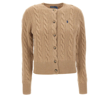 POLO RALPH LAUREN Cardigan in lana e cashmere BEIGE Donna 