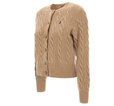 POLO RALPH LAUREN Cardigan in lana e cashmere BEIGE Donna 
