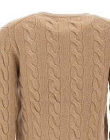 POLO RALPH LAUREN Cardigan in lana e cashmere BEIGE Donna 