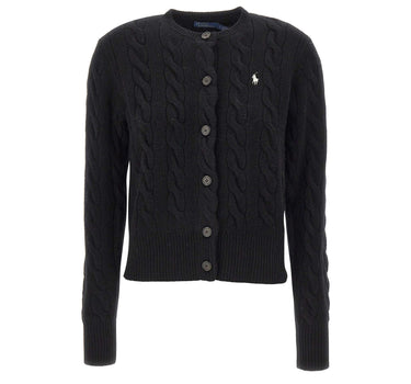 POLO RALPH LAUREN Cardigan in lana e cashmere BLACK Donna 