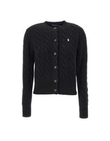 POLO RALPH LAUREN Cardigan in lana e cashmere BLACK Donna 