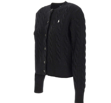 POLO RALPH LAUREN Cardigan in lana e cashmere BLACK Donna 