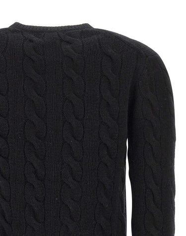 POLO RALPH LAUREN Cardigan in lana e cashmere BLACK Donna 