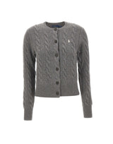 POLO RALPH LAUREN Cardigan in lana e cashmere GREY Donna 