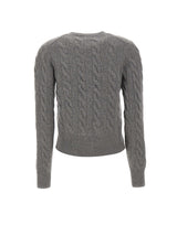 POLO RALPH LAUREN Cardigan in lana e cashmere GREY Donna 