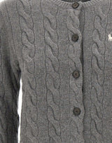 POLO RALPH LAUREN Cardigan in lana e cashmere GREY Donna 