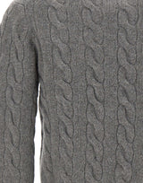 POLO RALPH LAUREN Cardigan in lana e cashmere GREY Donna 
