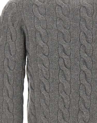 POLO RALPH LAUREN Cardigan in lana e cashmere GREY Donna 