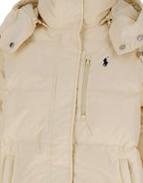 POLO RALPH LAUREN Piumino con logo WHITE Donna 