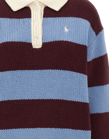 POLO RALPH LAUREN Maglione in lana con collo polo MULTICOLOR Donna 