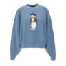 POLO RALPH LAUREN Felpa leggera "Polo Bear" Light Blue Donna 