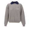 POLO RALPH LAUREN Felpa con colletto polo GREY Donna 
