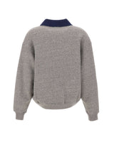 POLO RALPH LAUREN Felpa con colletto polo GREY Donna 