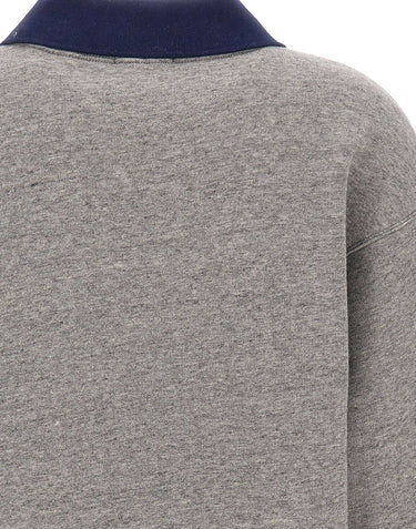 POLO RALPH LAUREN Felpa con colletto polo GREY Donna 