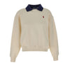 POLO RALPH LAUREN Felpa con colletto polo WHITE Donna 