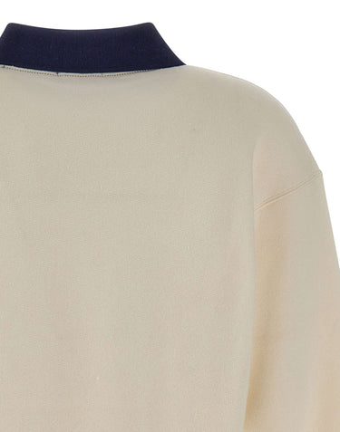 POLO RALPH LAUREN Felpa con colletto polo WHITE Donna 