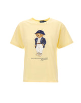POLO RALPH LAUREN T-shirt "Bear" YELLOW Donna 