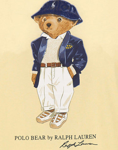 POLO RALPH LAUREN T-shirt "Bear" YELLOW Donna 